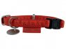 Zolux Obroża regulowana Mac Leather 25mm Czerwona [522045RO]
