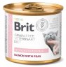 Brit Veterinary Diet Cat Hypoallergenic Salmon with Peas puszka 200g